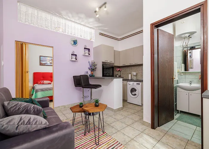 Modernes Studio-apartment Nur 650 Meter Zum Mit Grill, Fitnessraum, Meerblick Lejlighed